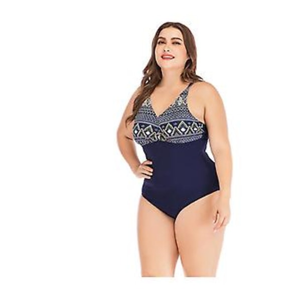 Pigetøj til piger, stor størrelse, endelst, sexet, åndbar badetøj, 4XL, sort safflower