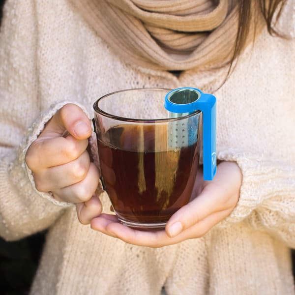 Teinfuser i rustfritt stål med håndtak Te-sil Tepose i