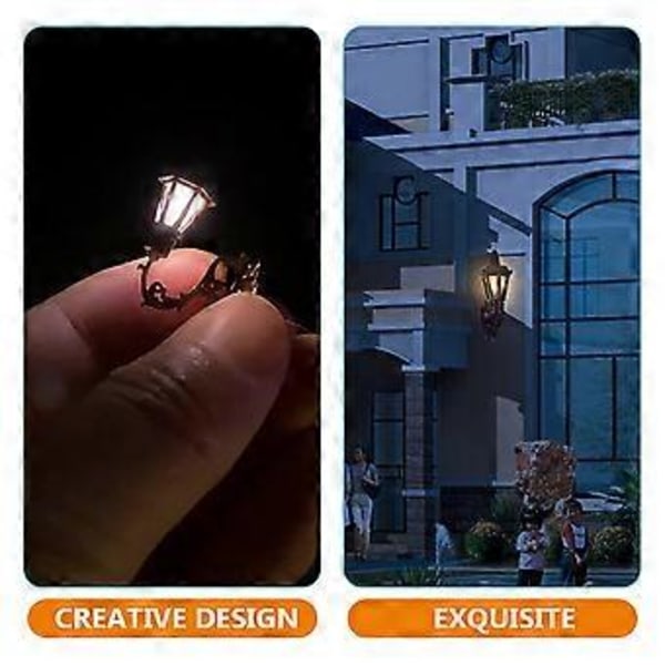 6 kpl Miniatyyri Nukkekodin Seinävalaisin Malli Koristeellinen Seinävalomalli Nukkekodin Tarvikkeet
