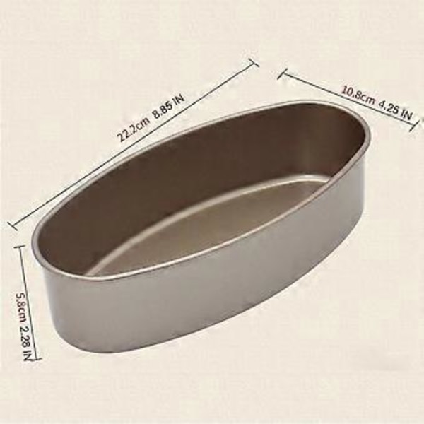 Oval Form Non-stick Bageplade Brødform Ostekageform Kageform Køkken Madlavning Bageværktøj