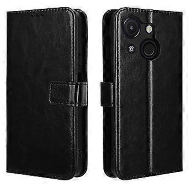 För itel A50C A669L Fodral Crazy Horse Textur PU Läder Plånboksfodral (Stil D)