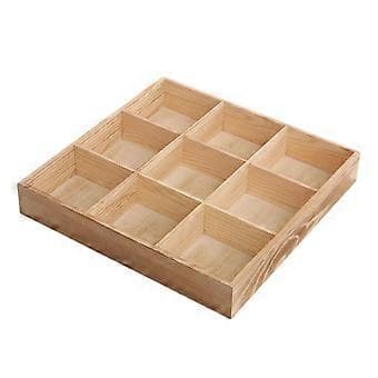 9/10 rum Solid Trækasse Kompakt Skuffe Organizer Bakke Smykker 0x10x4,7CM