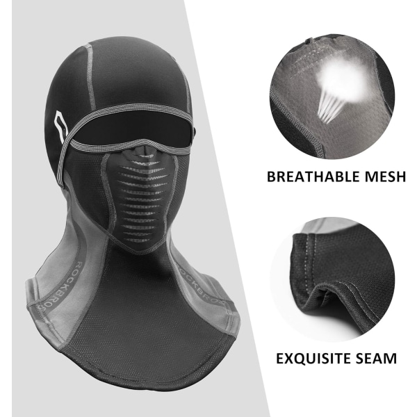 Fleece Balaclava Halsmask Vindtät Termisk Mönster/Filter för M