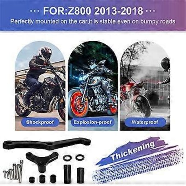 Motorcykel Justerbar Styrningsstabilisator Dämpare Fäste för Z800 2013-2018