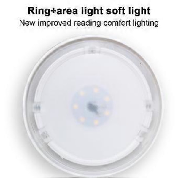 O'Bright Astrum LED Skrivebordslampe med Doble USB-Ladeportar, 100% Metalllampe, Svingarmar, Tilpassa Omgjevingslys for Nattbordsleselampe