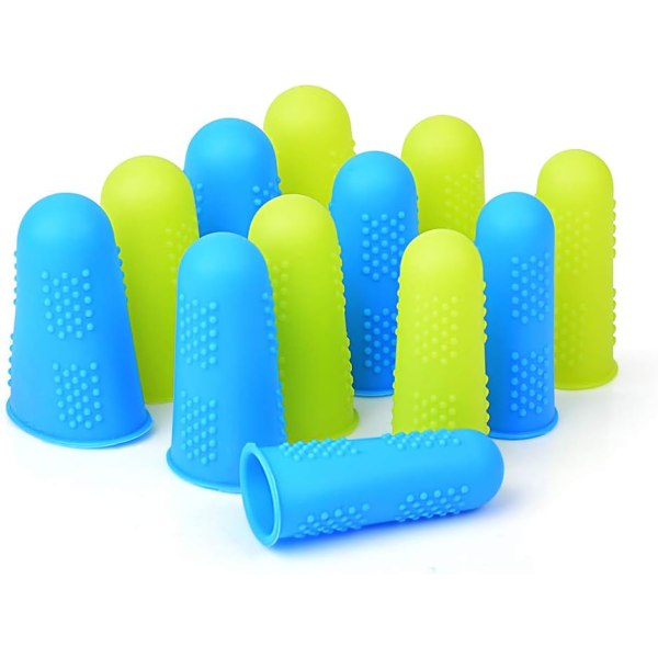 12Pcs Non-Stick Silicone Finger Protectors Finger Protector Caps