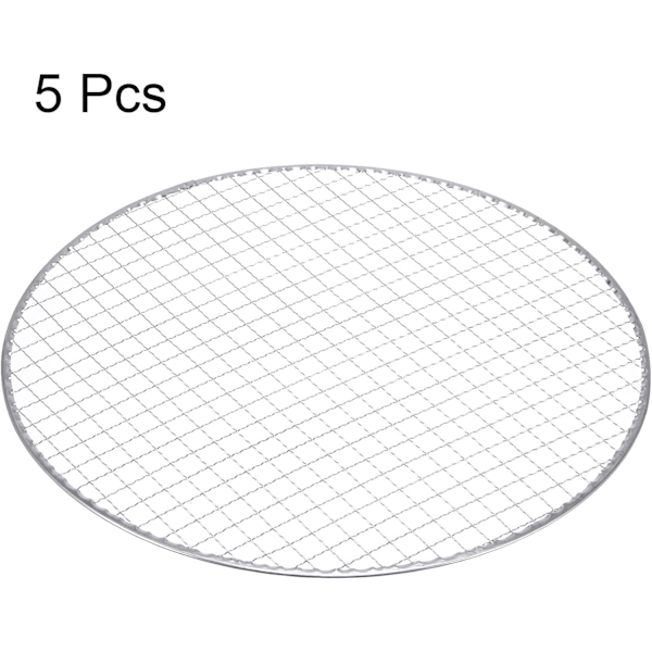 5 stk. Rund BBQ Grill Net 13\" Dia Galvaniseret Jern Grill Net