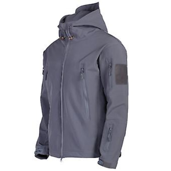 Vanntett Vinterjakke for Menn Utendørs Taktisk Jakke Myk Skallet Militærjakker (XL Khaki)