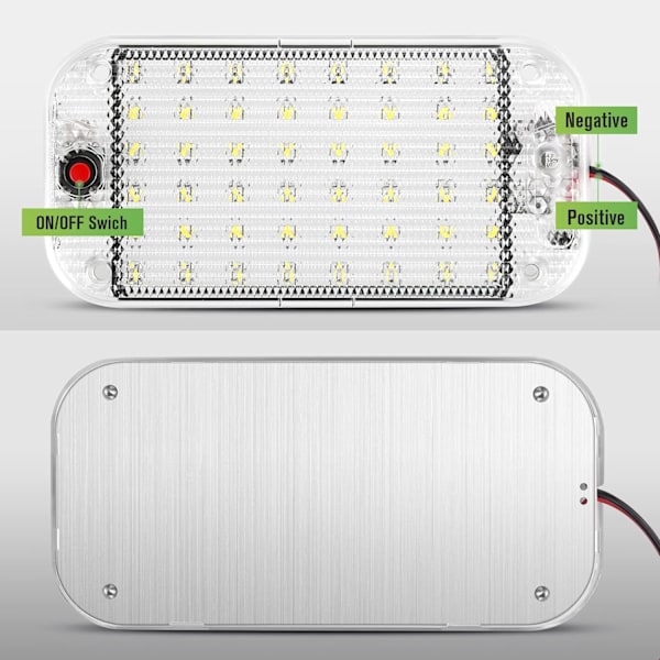 12V LED Indvendige Lys Lyse Bil Lys Lampe 48 LED'er med Til/Fra