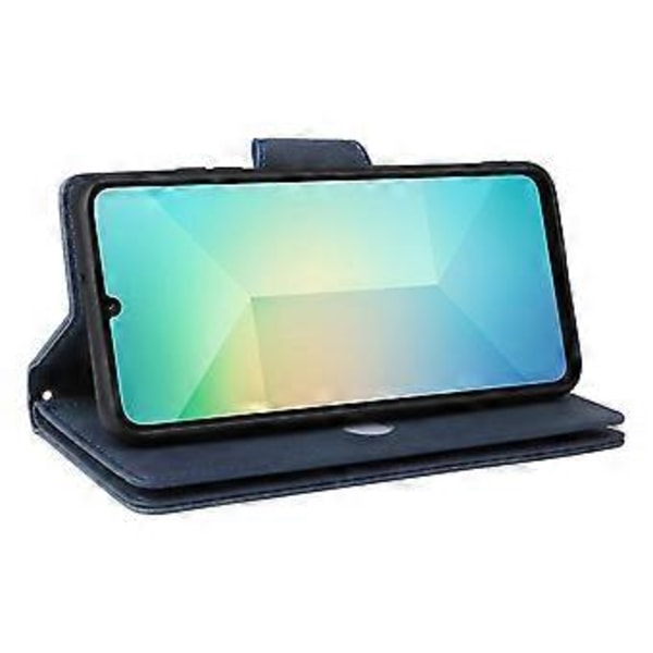 Til Samsung Galaxy A06 Etui Lynlås Pung Læder Stand Telefon Cover Nittedekoration (Stil B)