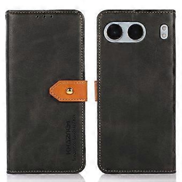 KHAZNEH OnePlus Nord 4 Lompakkokotelo Puhelimelle Jalustalla Nahkainen Käännettävä Suojakotelo (Tyyli A)