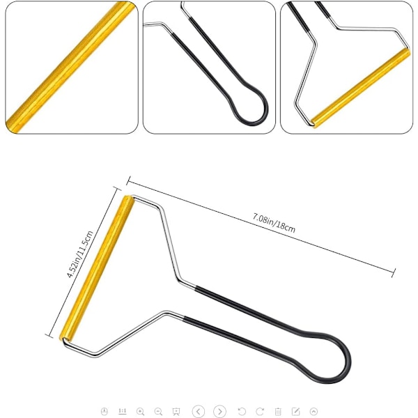 Lintfjerner, stoffbarber, lo fjerner, 2 stk genserkam, oppgradert magnesiumlegering barberhøvel, gjenbrukbar dobbeltsidig reisebørste