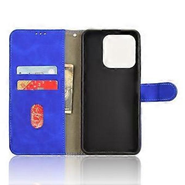 For Honor X6b 4G Læder Etui Hud-Følelse Anti-Drop Pung Flip Telefon Cover (Style C)