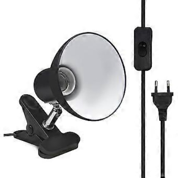 Bærbar Aluminium Klemmespotlight, Klemmelampe Med Fleksibelt Lyshode, Energibesparende Design for Skrivebord, Sengekanter, Varmeavledningshull Sikrer Sikkerhet