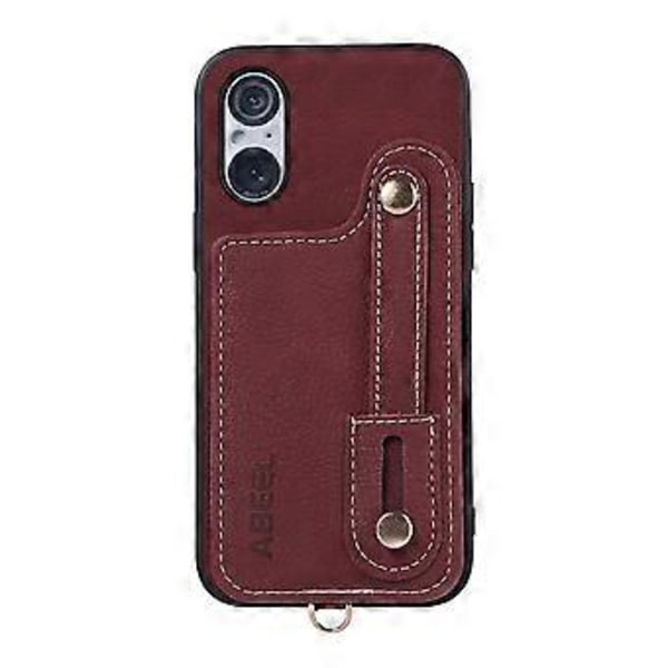 Style 03 Jalustateline Sony Xperia 5 V:lle, PU-nahka+TPU+PC Pyörivä korttipidike puhelinkotelo (Tyyli D)