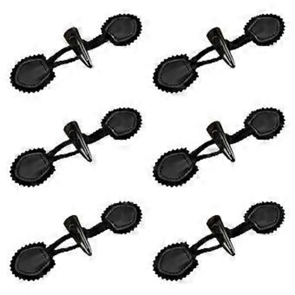 6 Set Sy På Knepplås Mode Hornknappar för Tröja Sjal Kläder (Stil A)