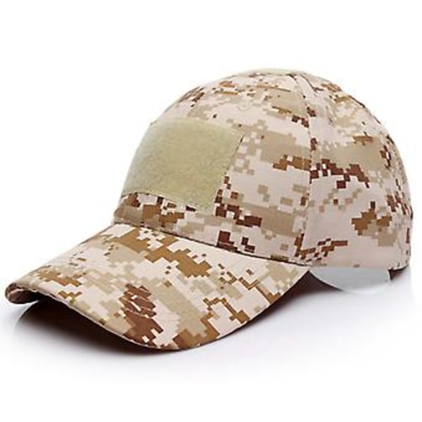 Miesten Camo Taktinen Baseball-Lippis Armeijan Sotilas Ulkoilma Trucker-Lippis (Khaki Camo)