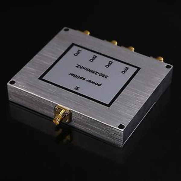 4-vejs SMA Strømsdeler 380Mhz-2500MHz, SMA Hun Strømsdeler Signal Kabel Splitter Hun Deler