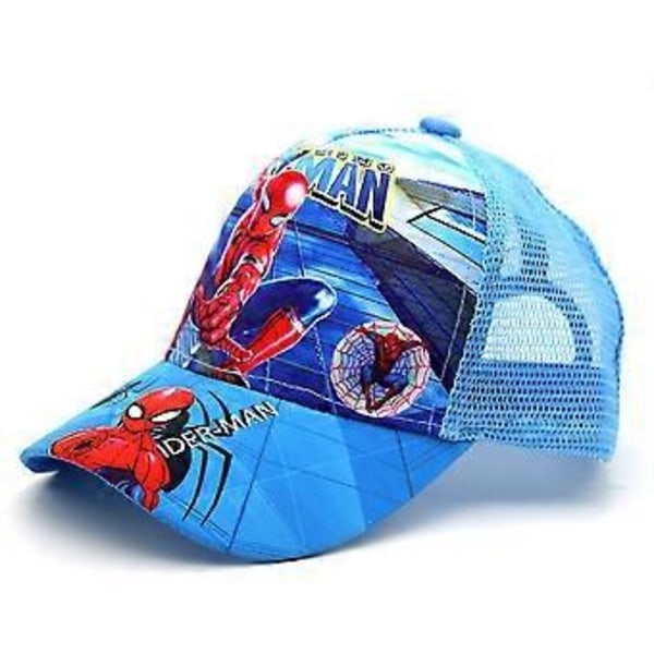 Keps för barn Spindelmannen Tryck Keps Mesh Baseballkeps Justerbar Hatt Utomhussportkepsar (A)