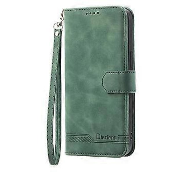 DIERFENG DF-03 for Oppo A78 5G Lær Telefonveske Linjer Avtrykk Deksel med Stativ Lommebok (Stil E)