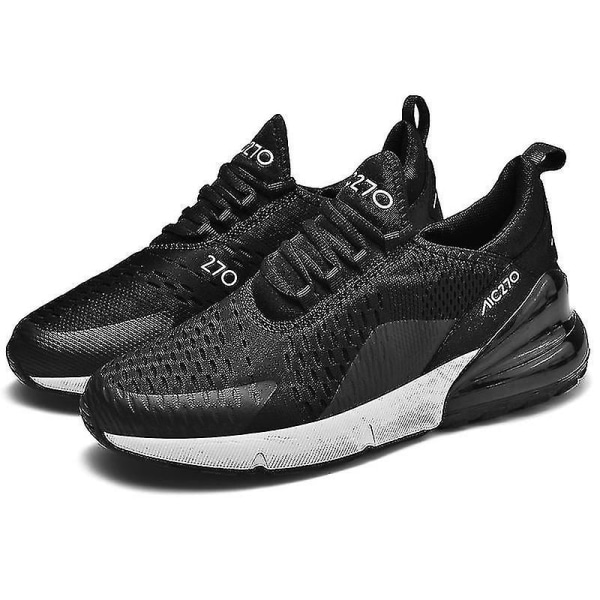 Mens Air Sports Running Shoes Breathable Sneakers 270 High Qualtiy Black White 41