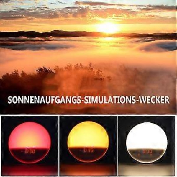 Vækkeur, Vågn Op Lys, Solopgang/Solnedgang Simulation