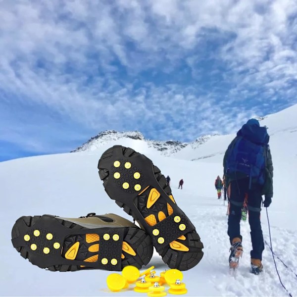 Skridsikre klamper, skridsikre gummisko, skridsikre sne og is