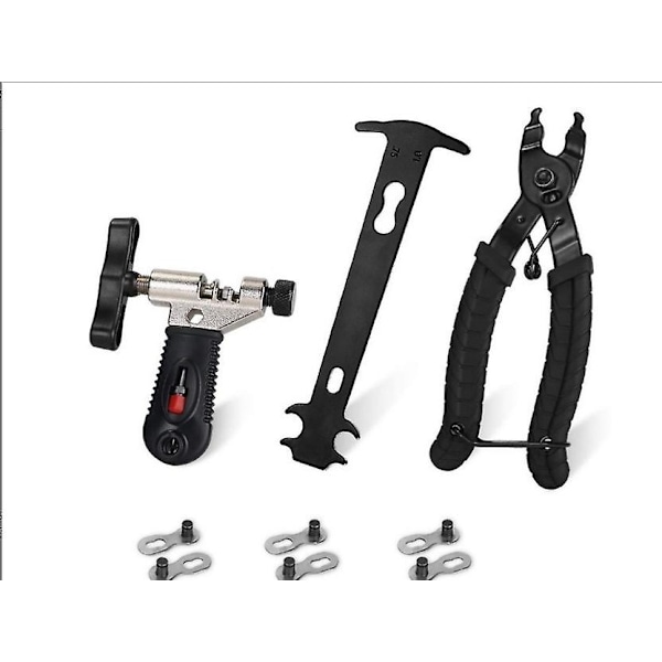 Bike Link Plier+chain Breaker Splitter Tool+chain Checker Chain Missing Link Opener Closer Plier Chain Cutter Connector Wear Indicator Tool