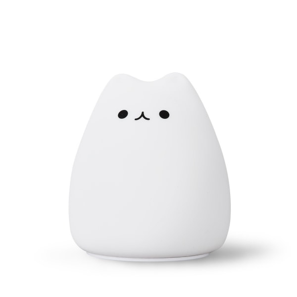 Kids Night Light,7 Colors Kawaii Cat Night Light,Rechargeable LED