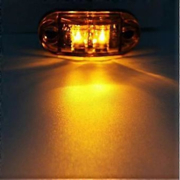 SZTXJ 2PS 004 361-001 sidemarkeringslys - 12/24V - montering - linsefarve: gul - venstre/højre 2 LED Piranha sidelys