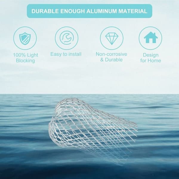 Sæt med 8 aluminiums tagrender filtre, fleksible og holdbare tagrender