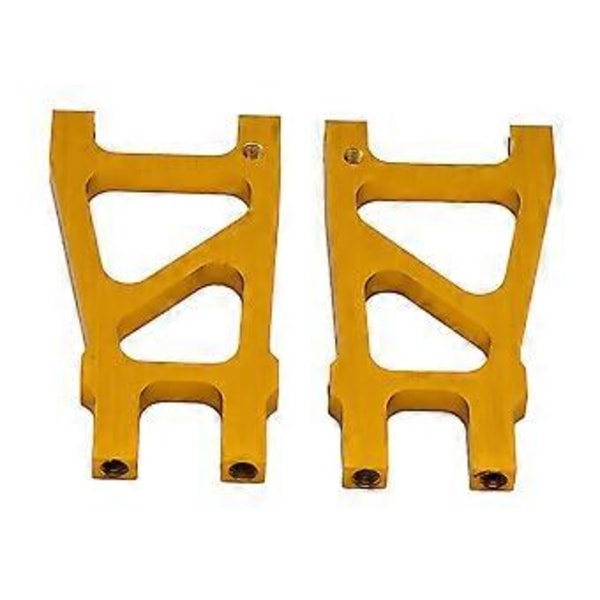 Pakke med 2 RC Metall Aluminium 188021 Bakre Nedre Arm Oppgraderingsdeler Sett for HSP 94188 1:10 RC Bil Erstatning (Gull)