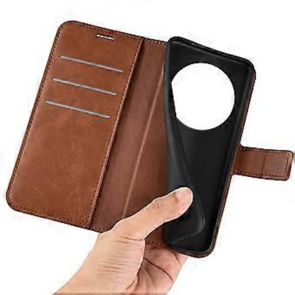 Til Xiaomi Poco C75 4G/Redmi 14R 5G/14C 4G Stand Case Anti-Scratch Kalvetekstur Læder Telefon Cover (Style F)