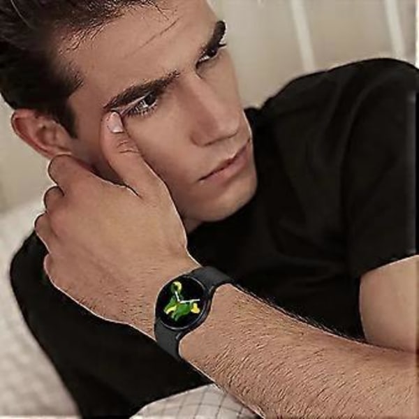 3 st. No Gap Armband Kompatibla med SAMSUNG Galaxy Watch 5/4 40mm 44mm, Sömlösa Justerbara Silikon Sportarmband för Galaxy Watch5 Pro 45mm