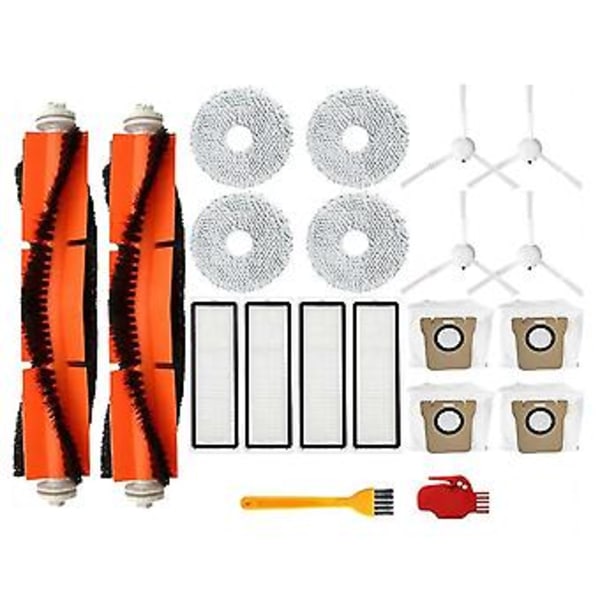För Robotdammsugare X10+ Plus B101gl Huvudsidoborste Moppduk Hepafilter Dammsäck Reservdelsats ( )