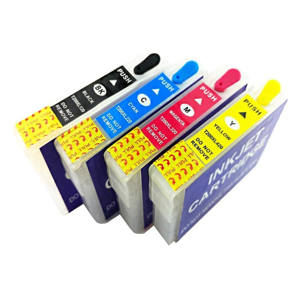 [5 Pack] t200xl 200xl ink cartridge for epson xp200 xp400 wf2530 wf2540 2510