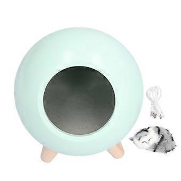 USB Atmosfære Lampe Børn Piger Soveværelse Sengelampe Tegneserie LED Sovende Natlampe Varmt Lys Grøn
