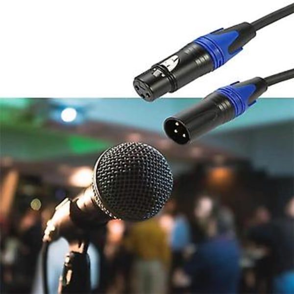 XLR Splitter-kabel, 1 XLR Hunn til 2 XLR Hane Y-kabel Balansert Mikrofon Splitterledning Lydadapter