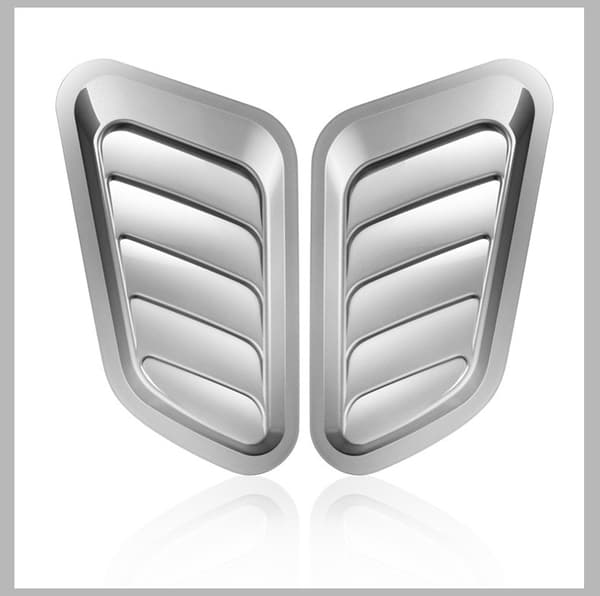Universal luftinntakshus, 2 deler, ventilasjonsdeksel, bilpanserdekorasjon, luft
