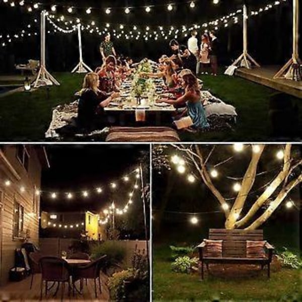 Solcellsslinga 100 LED med 8 ljuslägen för inom- och utomhusbruk 10 m