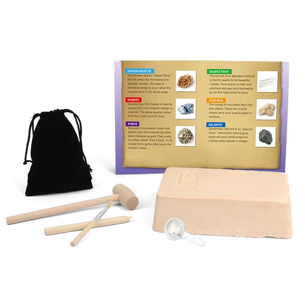 Mega Gemstone Dig Kit – Grav 5 ægte ædelstene ud, STEM Science & Educat