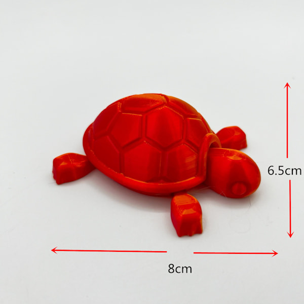 3D-trykt krystal skildpadde ornament model gave dekoration kreativ tideleg spil børnelegetøj stressaflastende legetøj vil aktiviteter