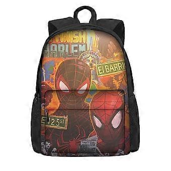 Spider-Man 2 Tryckt Student Skolväska Polyester Tecknad Barnryggsäck (Stil 07)