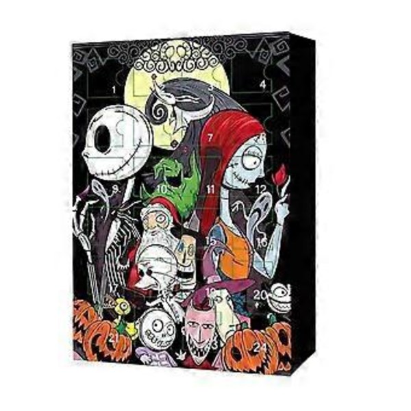 2024 Halloween Adventskalender Tæller Ned The Nightmare Before Christmas Filmfigur 24 Samling Figur Legetøj Kreativ Gave (A)