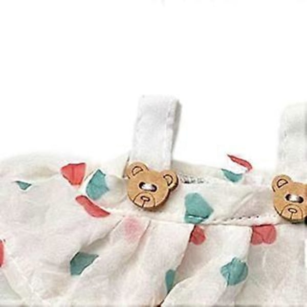 Mini-nuken vaatteet, tyttönuken vaatteet, tyylikäs lahjapaita, hiuslisätarvikkeet, söpö nuken vaatepuku, nuken mekko-setti kangasnukeille (valkoinen hame)