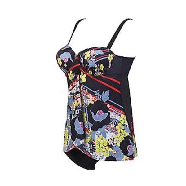 Pigebadebukser bikini stor størrelse splittet kvindelig følelse tynd digital print åndbar cardigan badetøj 4xl