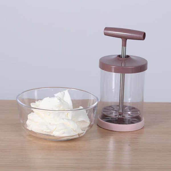 Eggvisp Multifunksjonell Metall Håndpumpe Melk Kaffe Skummer for Ho