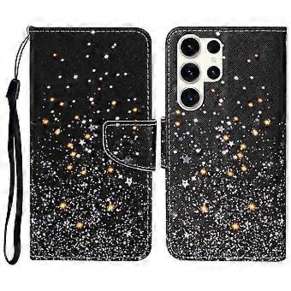 För Samsung Galaxy S25 Ultra Skal Mönstertryck Skyddande Läder Folio Telefonfodral (Stil C)