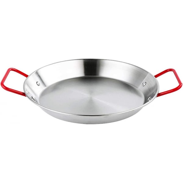 Non-stick rustfrit stål paellapande paellafad 32cm