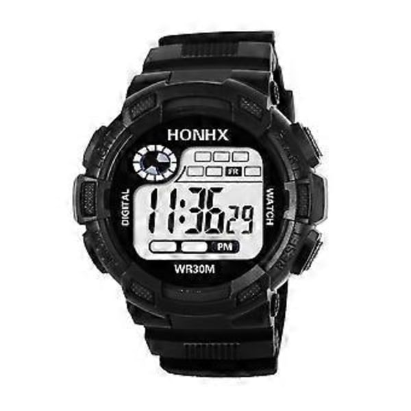 Trendig Herrar Digital LED Analog Kvarts Alarm Datum Sport Armbandsur - Sätt Modet Högt! C